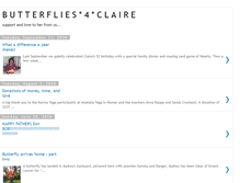 Tablet Screenshot of butterflies4claire.blogspot.com