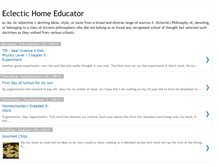 Tablet Screenshot of eclectichomeeducator.blogspot.com