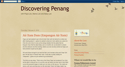 Desktop Screenshot of discoveringpenang.blogspot.com