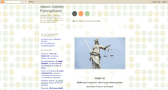 Desktop Screenshot of jeunesjuristesfrancophones.blogspot.com