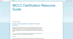 Desktop Screenshot of ibclc-resource-guide.blogspot.com