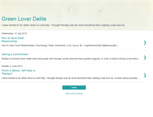 Tablet Screenshot of greenloverdelite.blogspot.com