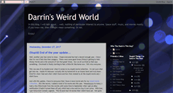 Desktop Screenshot of darrinsweirdworld.blogspot.com