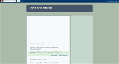 Desktop Screenshot of newsfrominternet.blogspot.com