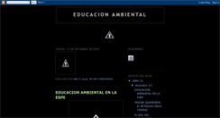 Desktop Screenshot of eleducadorambiental.blogspot.com