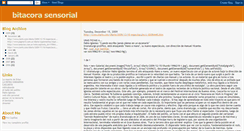 Desktop Screenshot of bitacorasensorial.blogspot.com