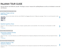 Tablet Screenshot of palawantourguide.blogspot.com