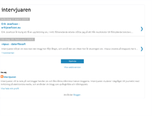 Tablet Screenshot of intervjuaren.blogspot.com