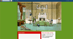 Desktop Screenshot of brincandoevestindoahistoria.blogspot.com