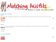 Tablet Screenshot of matchingmisfits.blogspot.com