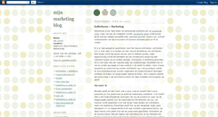 Desktop Screenshot of mijnmarketing.blogspot.com