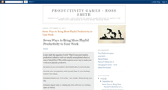 Desktop Screenshot of productivitygames.blogspot.com
