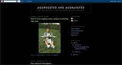 Desktop Screenshot of aggregatedandaggravated.blogspot.com