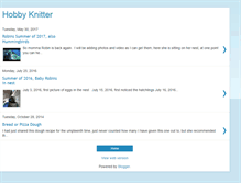 Tablet Screenshot of hobbyknitter.blogspot.com