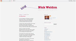 Desktop Screenshot of nickweldon.blogspot.com