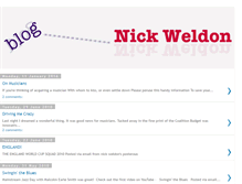 Tablet Screenshot of nickweldon.blogspot.com