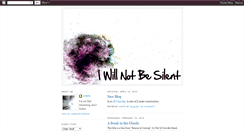 Desktop Screenshot of i-willnotbesilent.blogspot.com