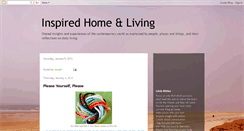 Desktop Screenshot of inspiredhome.blogspot.com