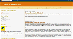 Desktop Screenshot of bearsingames.blogspot.com