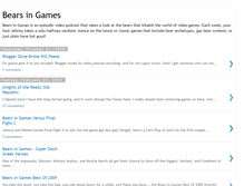 Tablet Screenshot of bearsingames.blogspot.com