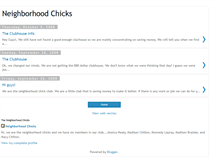 Tablet Screenshot of neighborhoodchicks.blogspot.com