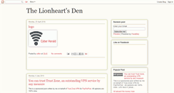 Desktop Screenshot of lionheartsden.blogspot.com