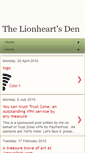 Mobile Screenshot of lionheartsden.blogspot.com