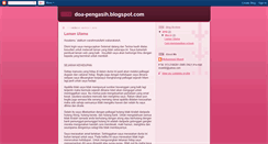 Desktop Screenshot of doa-pengasih.blogspot.com