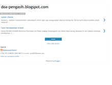 Tablet Screenshot of doa-pengasih.blogspot.com