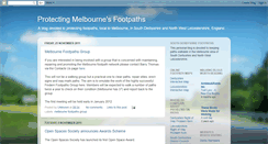 Desktop Screenshot of melbournefootpaths.blogspot.com