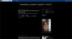 Desktop Screenshot of congresscannotexemptitself.blogspot.com