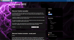 Desktop Screenshot of discoverevent2012.blogspot.com