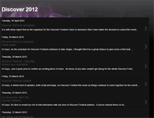 Tablet Screenshot of discoverevent2012.blogspot.com