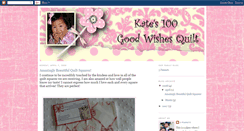 Desktop Screenshot of katesgoodwishesquilt.blogspot.com