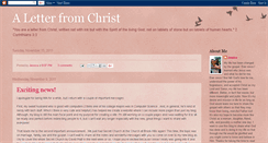 Desktop Screenshot of aletterfromchrist.blogspot.com