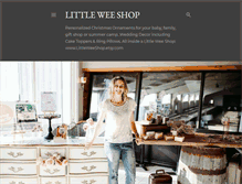 Tablet Screenshot of littleweeshop.blogspot.com