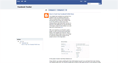 Desktop Screenshot of facebook-tracker.blogspot.com