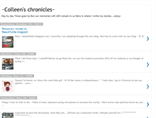 Tablet Screenshot of colleen-chronicles.blogspot.com