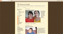 Desktop Screenshot of hanssenfamily.blogspot.com