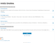 Tablet Screenshot of hindudharma-vedas.blogspot.com