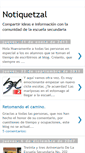 Mobile Screenshot of notiquetzal.blogspot.com