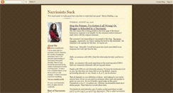 Desktop Screenshot of narcissists-suck.blogspot.com