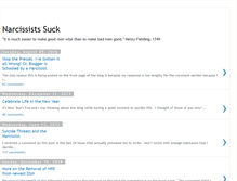 Tablet Screenshot of narcissists-suck.blogspot.com