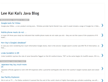 Tablet Screenshot of leekaikai.blogspot.com