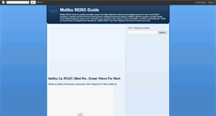 Desktop Screenshot of malibu90265.blogspot.com