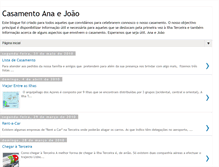 Tablet Screenshot of casamentoanajoao.blogspot.com