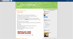Desktop Screenshot of jojoisdsgameblog.blogspot.com