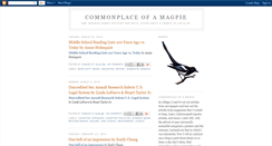 Desktop Screenshot of commonplaceofamagpie.blogspot.com