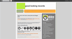 Desktop Screenshot of goodlookingrecords.blogspot.com