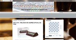 Desktop Screenshot of programasdexadrez.blogspot.com